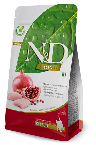 N&D Tavuk ve Nar Tahılsız Yavru Kedi Maması | %100 Orijinal & SKT Garantili