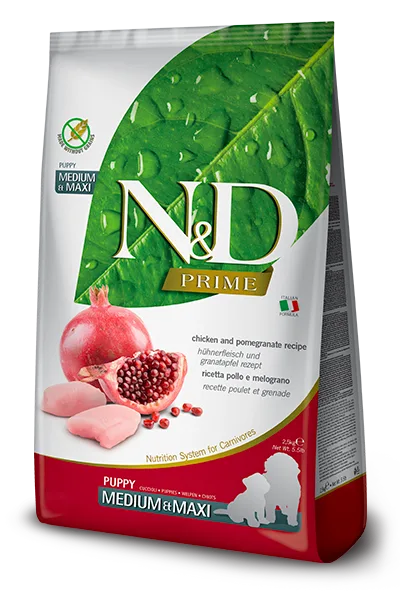 N&D Tahılsız Chicken & Pomegranate Puppy Medium & Maxi Tahılsız Yavru Köpek Maması | %100 Orijinal & SKT Garantili