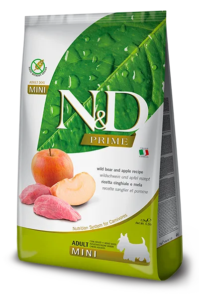 N&D Tahılsız Wild Boar & Apple Adult Mini Tahılsız Yetişkin Köpek Maması | %100 Orijinal & SKT Garantili