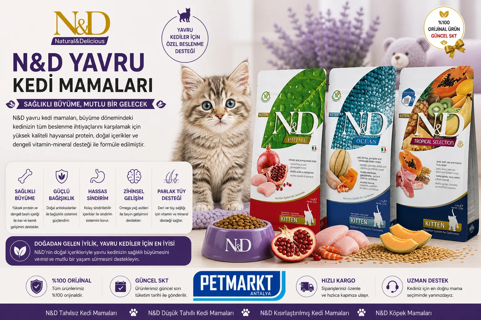 🐱 N&D Yavru Kedi Mamaları