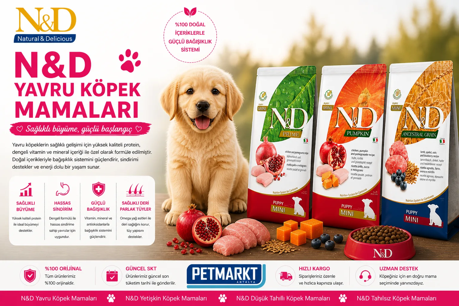 🐶 N&D Yavru Köpek Mamaları
