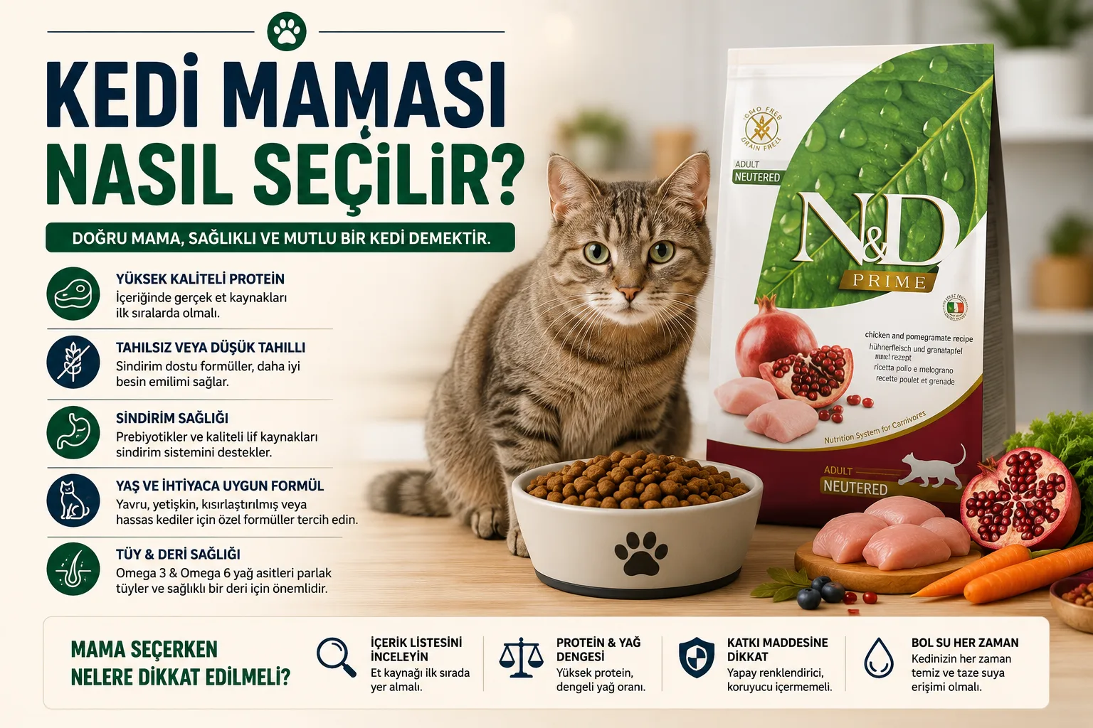 Kedi Maması Nasıl Seçilir? En Doğru Mama Seçimi İçin Kapsamlı Rehber