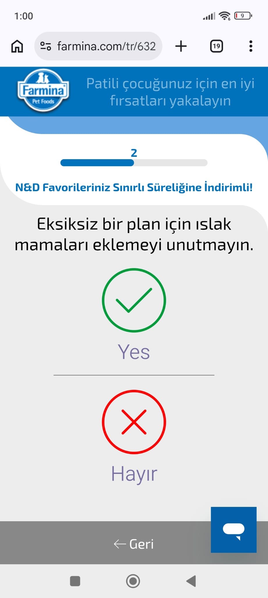 Islak mama sorusu